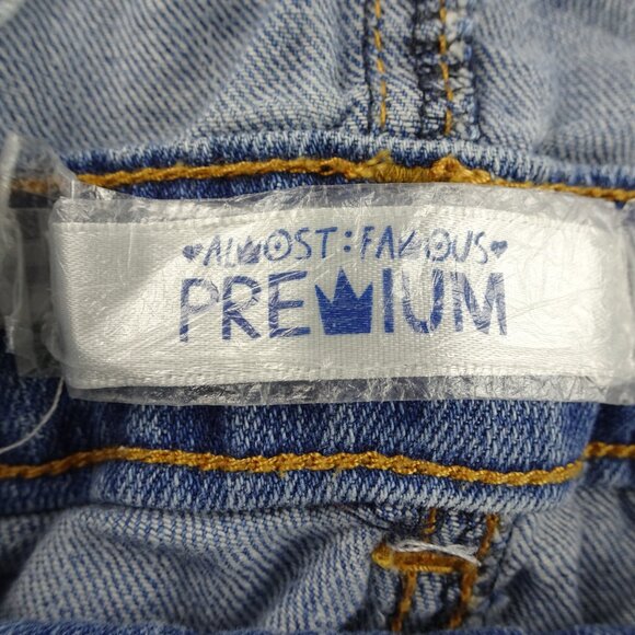 Almost Famous Premium Juniors Distressed Overall Size 1 - Picture 4 of 7